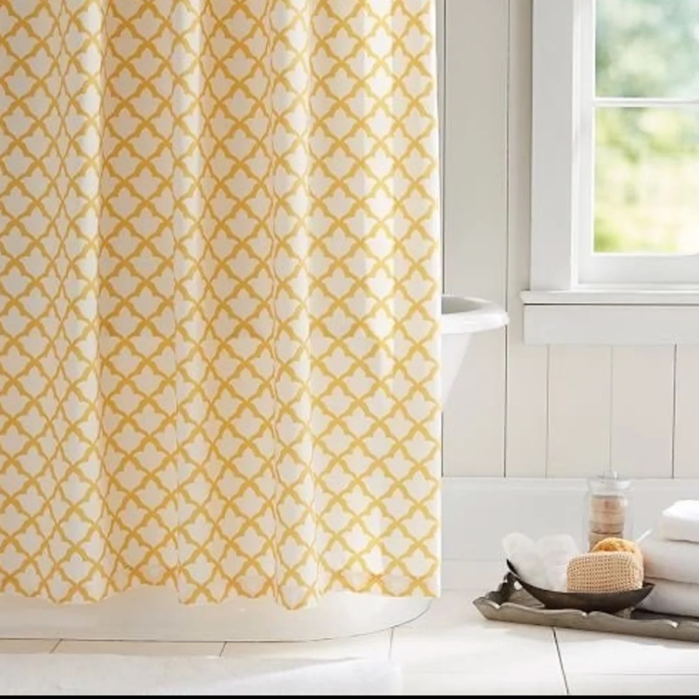 Pottery Barn Marlow Shower Curtain Yellow